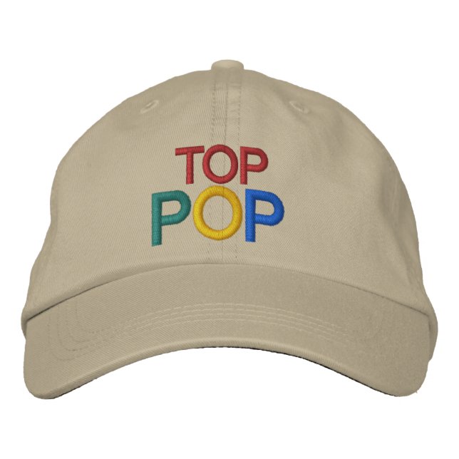 TOP POP by SRF Embroidered Baseball Hat (Front)