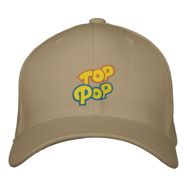 Top Pop Embroidered Baseball Cap (Front)