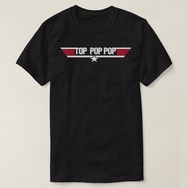 Top Pop Pop Funny Father Grandpa 80s Father's Day  (Design Front)