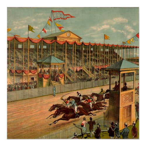 TOP Race Day at the Track Poster