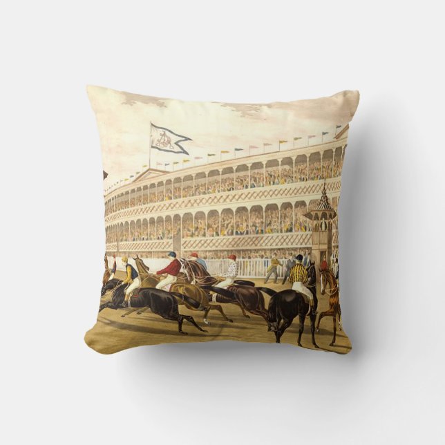 TOP Racetrack Throw Pillow (Front)
