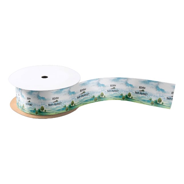 TOP Roam the Planet Satin Ribbon (Spool)