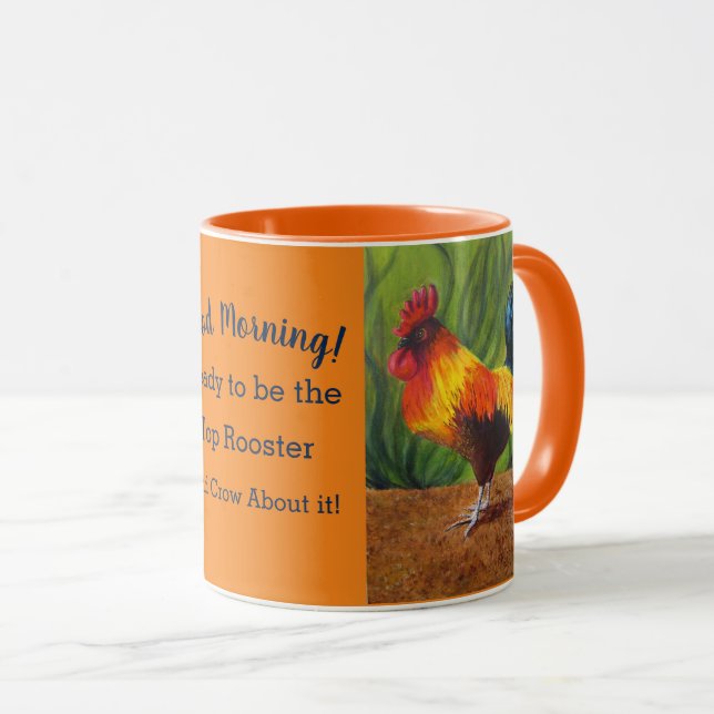 Top Rooster Coffee Mug (Front Right)
