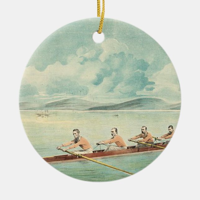 TOP Rower Ceramic Ornament (Front)