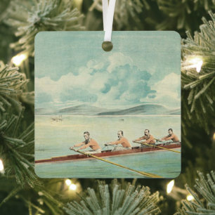 TOP Rower Metal Ornament