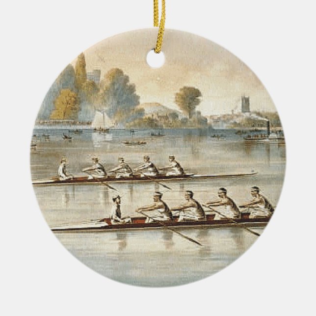 TOP Rowing Ceramic Ornament (Front)