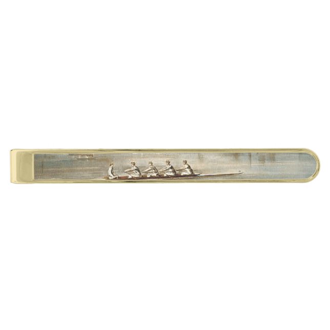 TOP Rowing Gold Finish Tie Bar (Front)