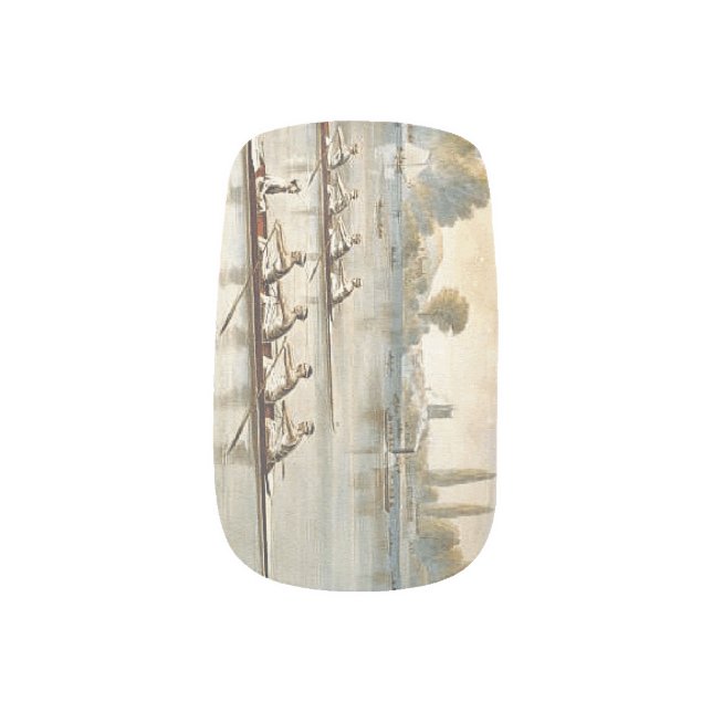 TOP Rowing Minx Nail Art (Right Thumb)