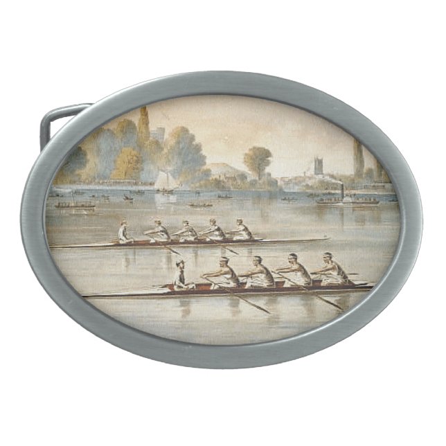 TOP Rowing Oval Belt Buckle (Front)