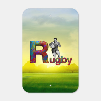 TOP Rugby Metal Parking Sign