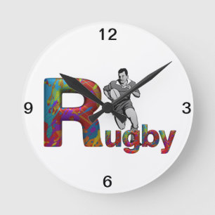 TOP Rugby Round Clock