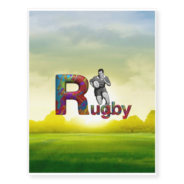 TOP Rugby Temporary Tattoos (Front)