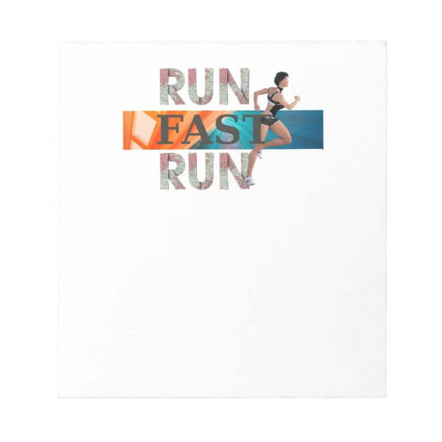 TOP Run Fast Run Notepad (Front)