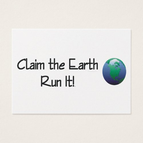 TOP Runner's Earth Business Card Template