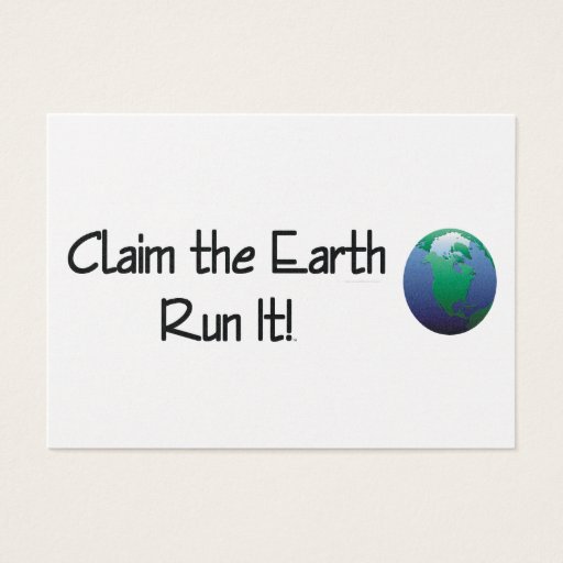 Customizable TOP Runner's Earth Business Card Template