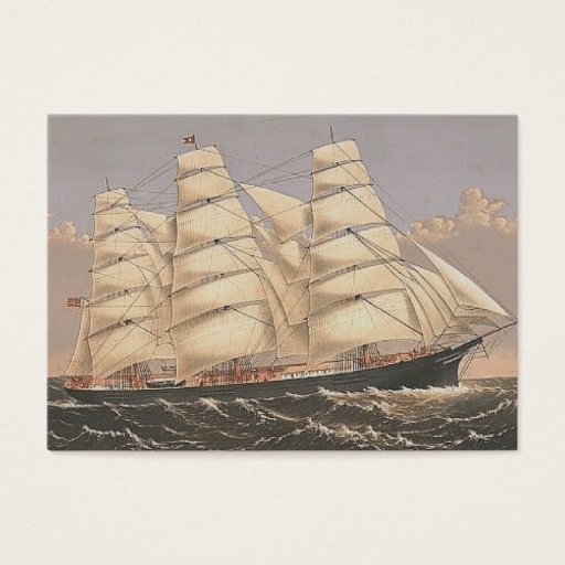 Customizable TOP Sailing Seas Business Cards