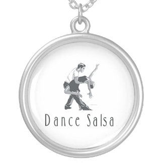 TOP Salsa Dance Silver Plated Necklace