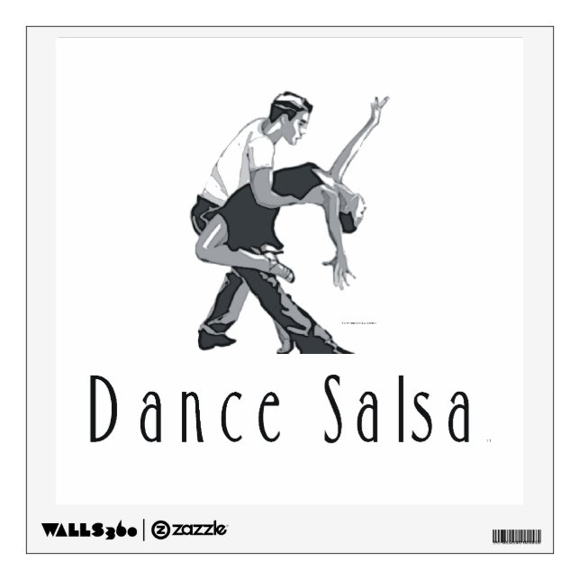 TOP Salsa Dance Wall Sticker (Front)