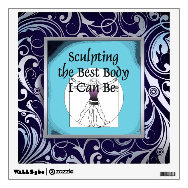 TOP Sculpting Best Body Wall Sticker (Front)