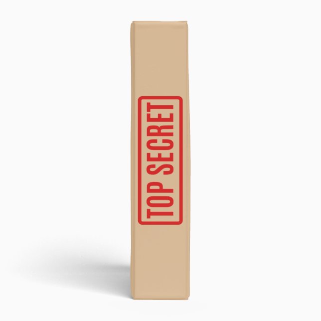 Top Secret 3 Ring Binder (Spine)