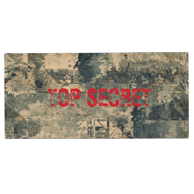 Top Secret Army Navy Air Force Camo Flash Drive (Front)