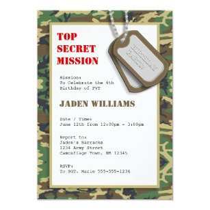 camouflage party invitations zazzle camo party invitations