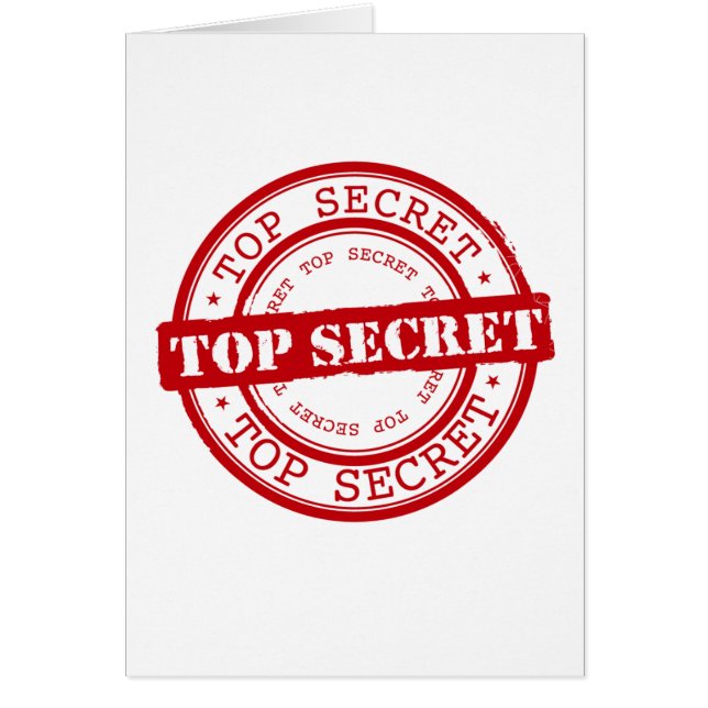 Top Secret Cards (Front)