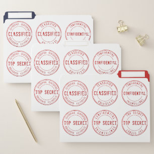 Top Secret Confidential Classified Documents  File Folder