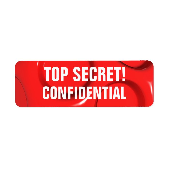 top secret   confidential labels