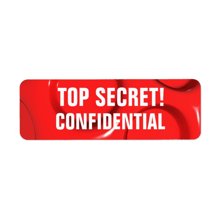 top secret - confidential labels | Zazzle.com