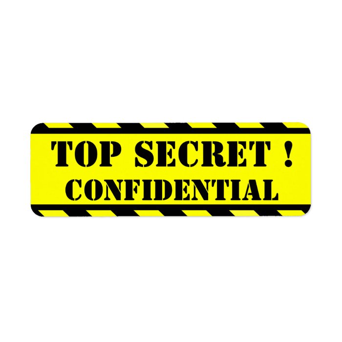 top secret   confidential labels