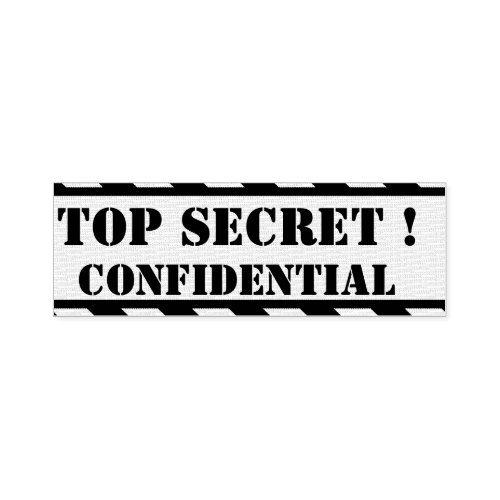 top secret _ confidential self_inking stamp