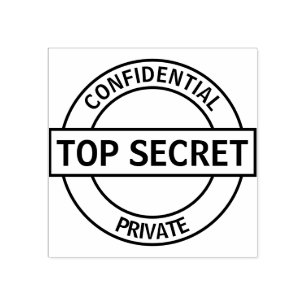 Top Secret Custom Rubber Stamp