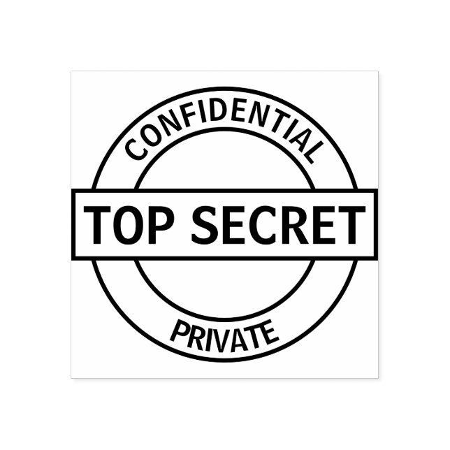 Top Secret Custom Rubber Stamp (Imprint)