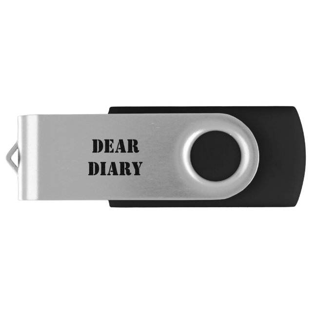 Top Secret DEAR  DIARY USB Flash Drive (Back)