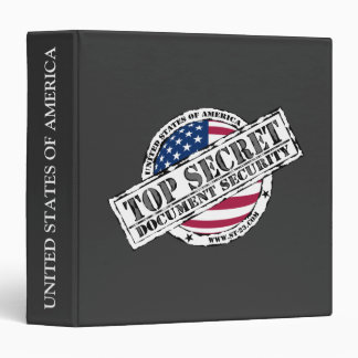 Top Secret 3 Ring Binders | Zazzle