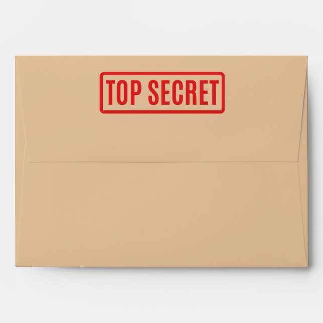 Top Secret Envelope (Back (Top Flap))