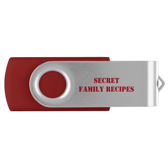 Top Secret Family Recipes USB Flash Drive (Front)