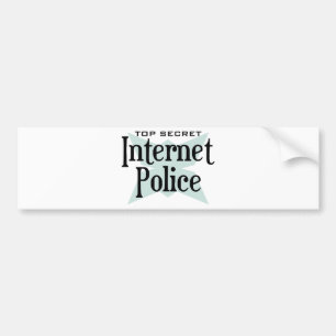 Top Secret Intenet Police Bumper Sticker