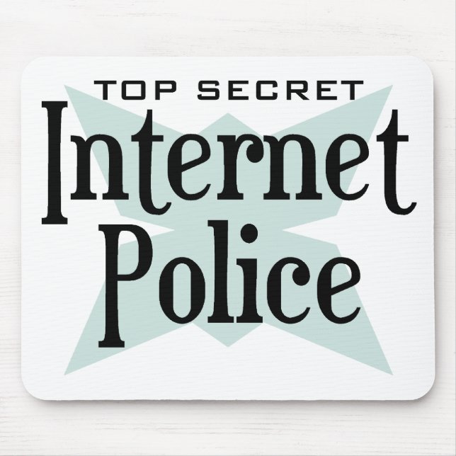 Top Secret Intenet Police Mouse Pad (Front)