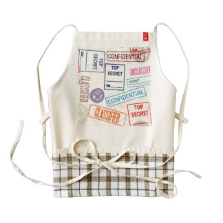 Top Secret - Keep Out Zazzle HEART Apron