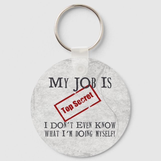 Top Secret! Keychain (Front)