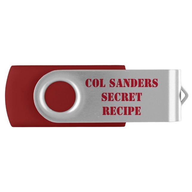Top Secret KFC Recipe USB Flash Drive (Front)
