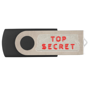 "Top Secret" Label Flash Drive