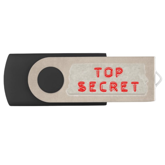 "Top Secret" Label Flash Drive (Front)