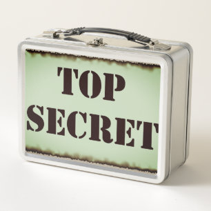 Top Secret Metal Lunch Box