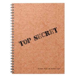 Top Secret Notebook (80 Pages B&W)
