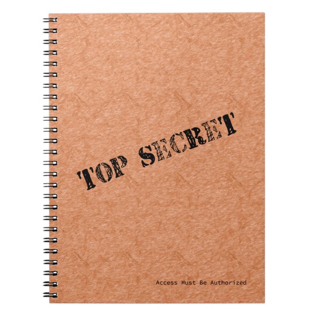 Top Secret Notebook (80 Pages B&W) (Front)