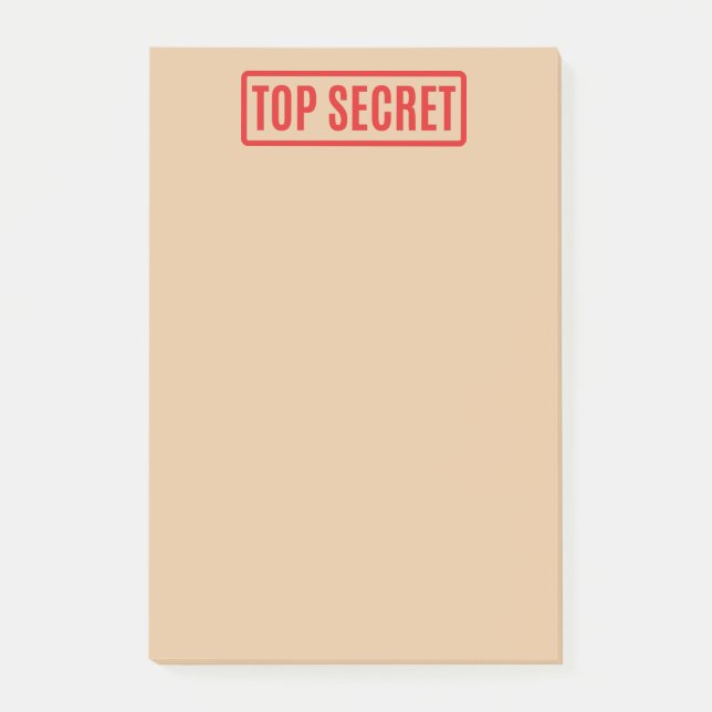 Top Secret Notes (Front)