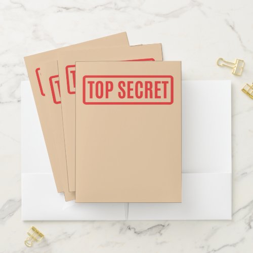 Top Secret Pocket Folder